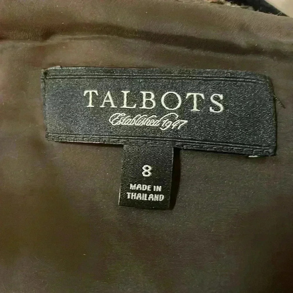 Talbots Women’s 8 Acrylic/Wool Blend Flecked Brown Tweed Pencil Skirt - Picture 7 of 8